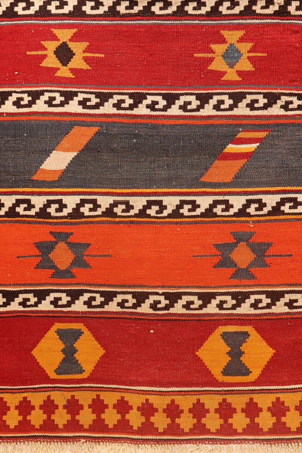 Vintage Qashqai kilim from Iran. 149x87 cms - Image 4