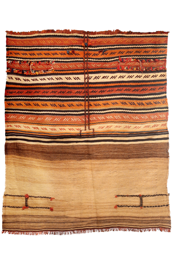 Semi-antique Qashqai kilim from Iran. 148x130 cms - Image 2