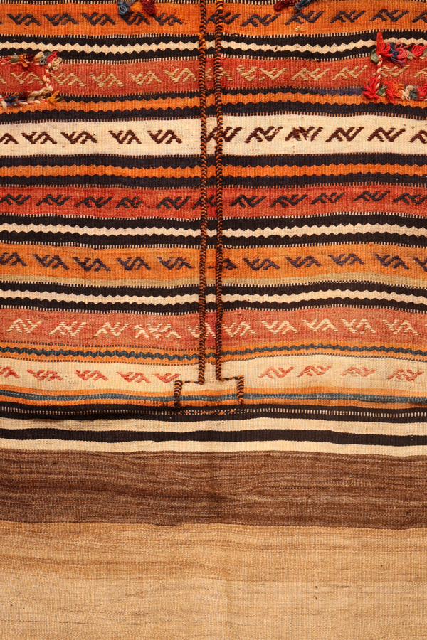 Semi-antique Qashqai kilim from Iran. 148x130 cms - Image 3