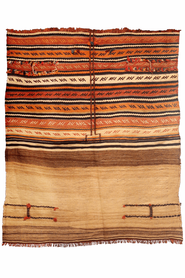 Semi-antique Qashqai kilim from Iran. 148x130 cms - Image 5