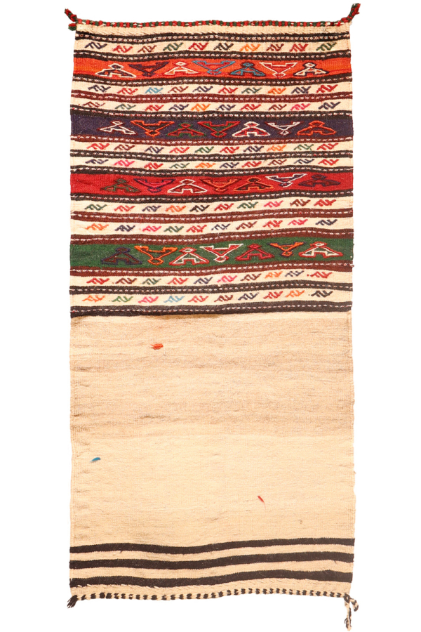 Vintage Qashqai kilim from Iran. 140x70 cms - Image 2