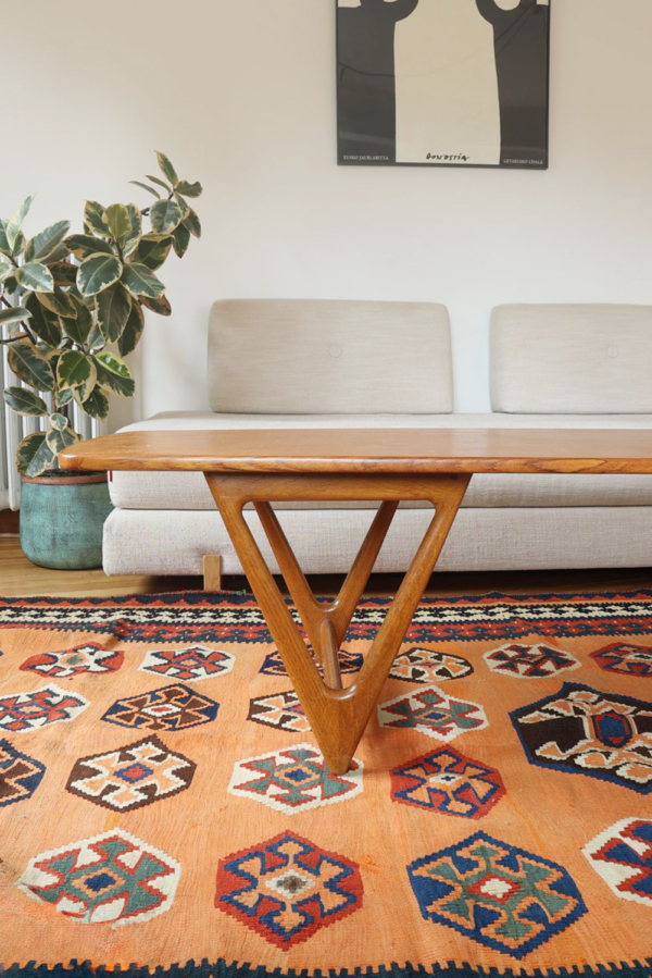 Semi-antique Qashqai kilim from Iran. 350x166 cms - Image 10