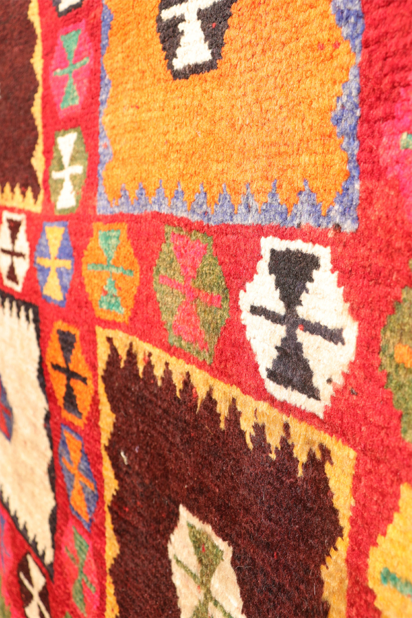 Alfombra vintage Qashqai, Irán. 253x134 cms - Imagen 7