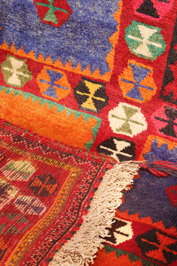 Alfombra vintage Qashqai, Irán. 253x134 cms - Imagen 9