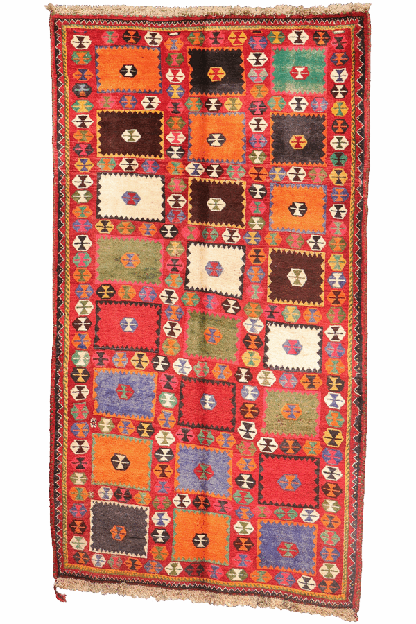 Alfombra vintage Qashqai, Irán. 253x134 cms - Imagen 10
