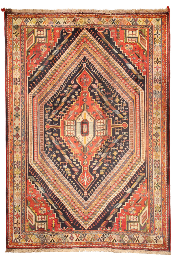 Alfombra vintage Qashqai, Irán. 276x188 cms - Imagen 2