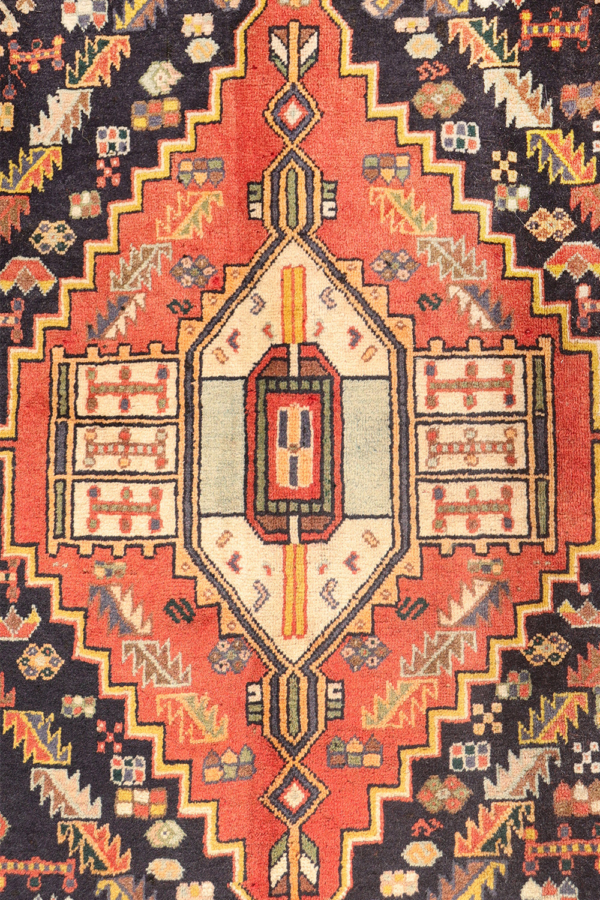 Alfombra vintage Qashqai, Irán. 276x188 cms - Imagen 4