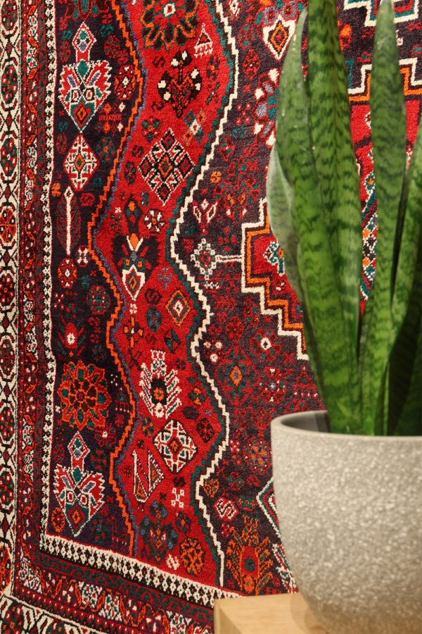 Alfombra vintage Qashqai, Irán. 296x204 cms - Imagen 3
