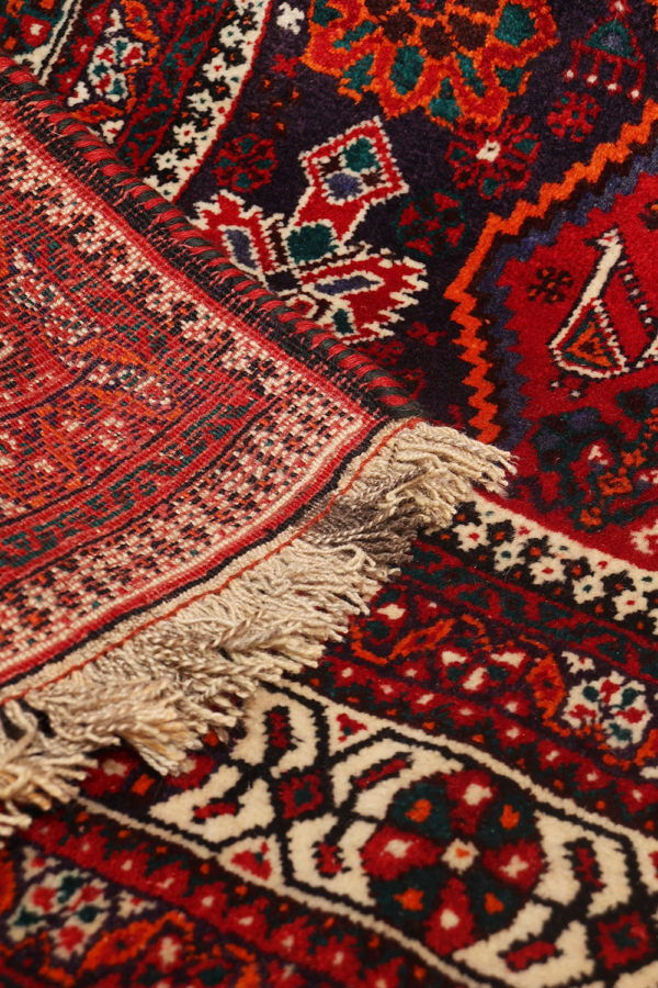 Alfombra vintage Qashqai, Irán. 296x204 cms - Imagen 11