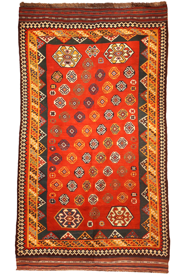 Kilim antiguo Qashqai, Irán. 296x168 cms - Imagen 2