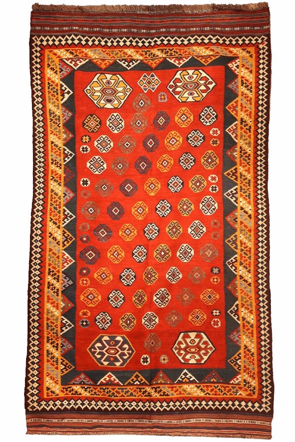 Kilim antiguo Qashqai, Irán. 296x168 cms - Imagen 3