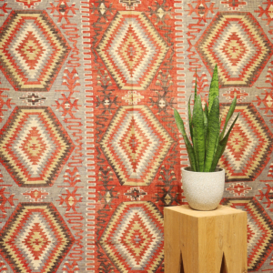 Kilim vintage de Esme, Turquía. 341x193 cms
