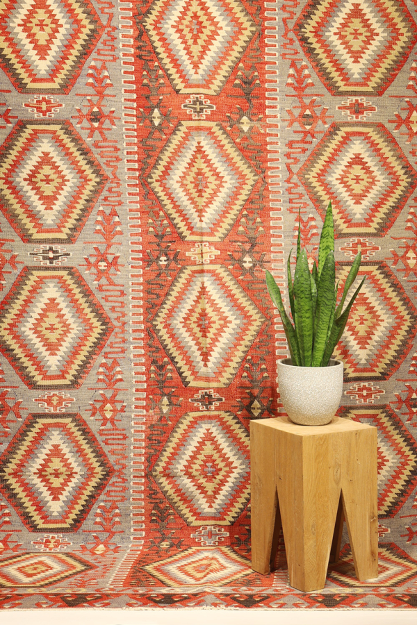 Vintage Esme kilim from Turkey. 341x193 cms