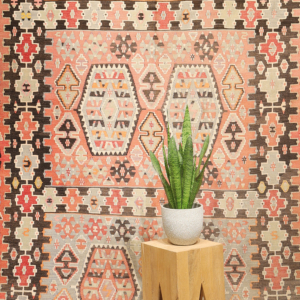 kilim semi-antiguo de Esme, Turquía. 335x183 cms