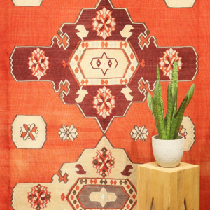 Vintage Goçmen kilim from Turkey. 350x260 cms
