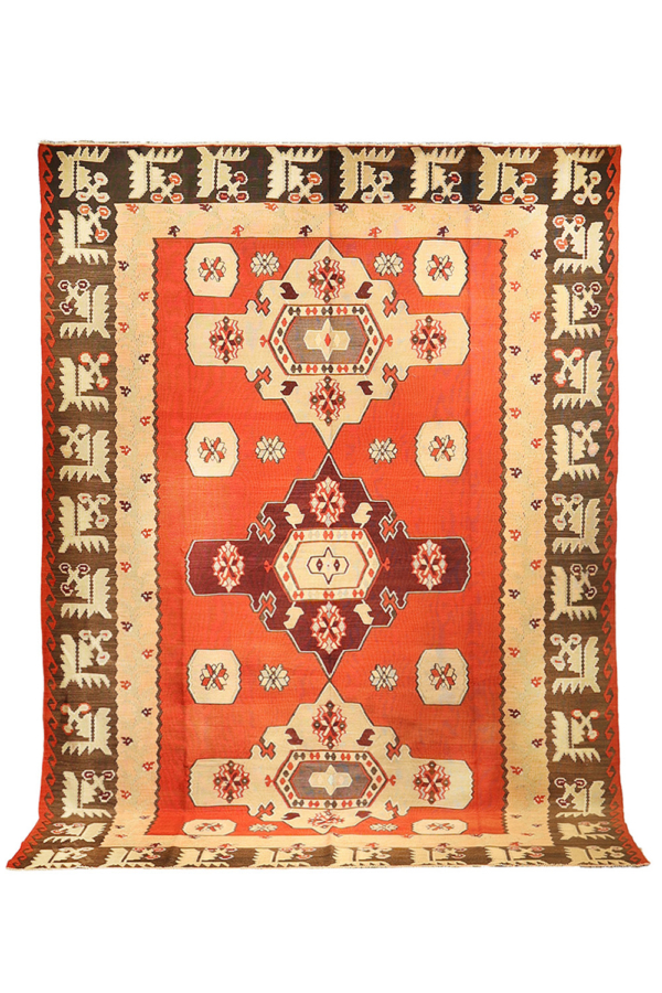 Vintage Goçmen kilim from Turkey. 350x260 cms - Image 2