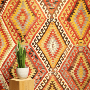 Kilim vintage de Denizli, Turquía. 305x183 cms