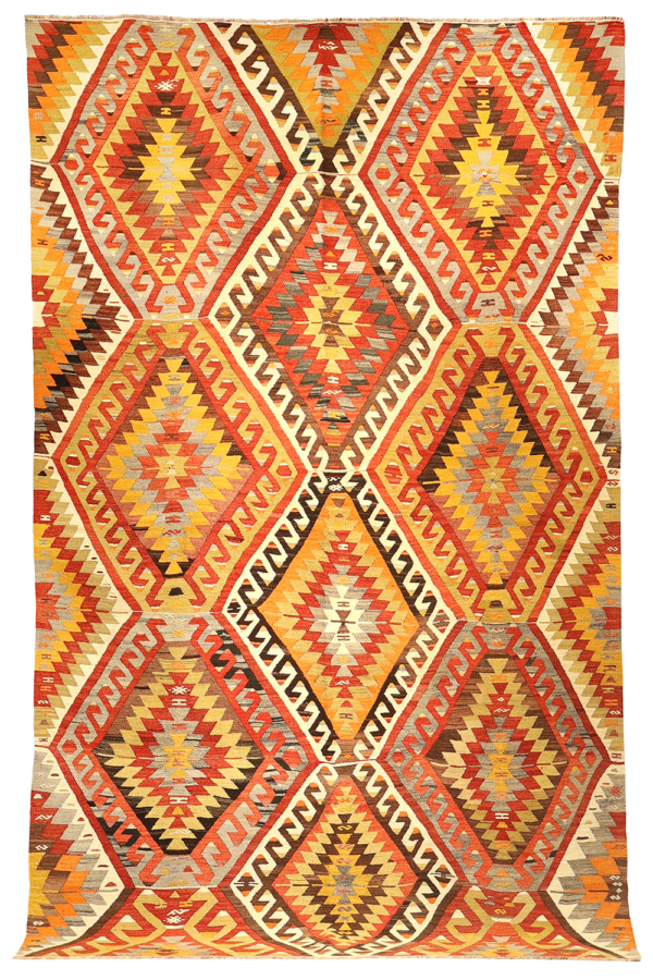 Kilim vintage de Denizli, Turquía. 305x183 cms - Imagen 2