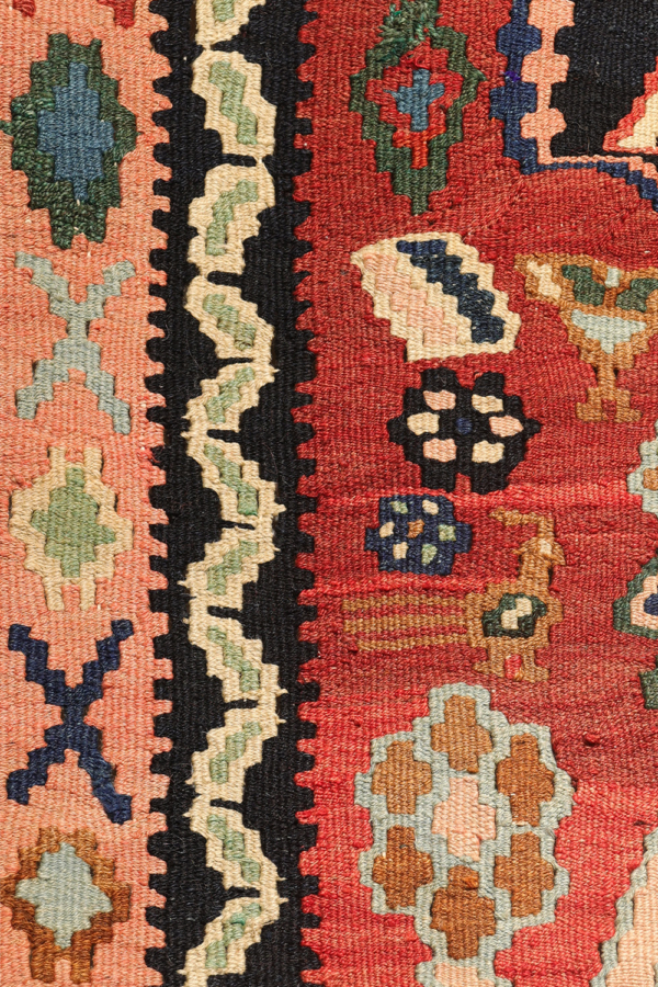 Antique Shahsavan kilim from Iran. 312x150cms - Image 6