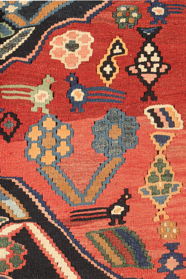 Antique Shahsavan kilim from Iran. 312x150cms - Image 7