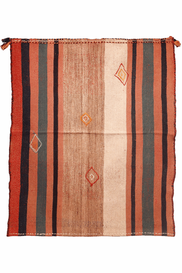 Kilim vintage Qashqai, Irán. 140x121 cms - Imagen 5
