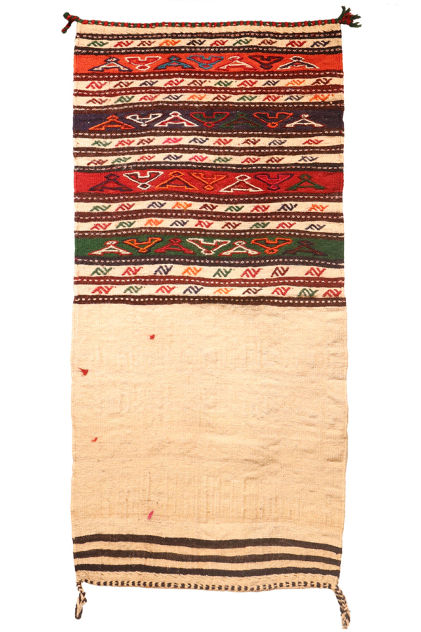 Vintage Qashqai kilim from Iran. 143x73 cms - Image 2