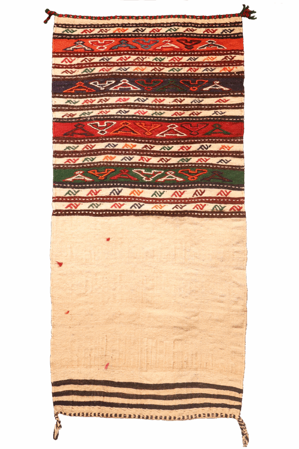 Vintage Qashqai kilim from Iran. 143x73 cms - Image 5
