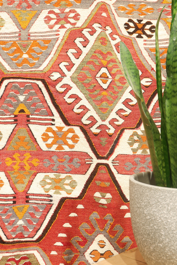 Kilim vintage de Mut, Turquía. 306x147 cms - Imagen 3