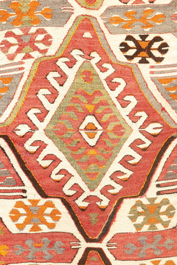 Kilim vintage de Mut, Turquía. 306x147 cms - Imagen 4