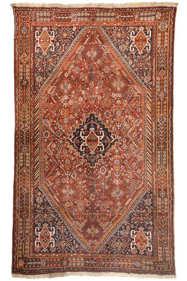 Antique Qashqai rug from Iran. 250x157 cms - Image 2