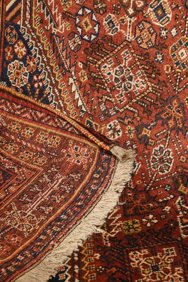 Antique Qashqai rug from Iran. 250x157 cms - Image 10