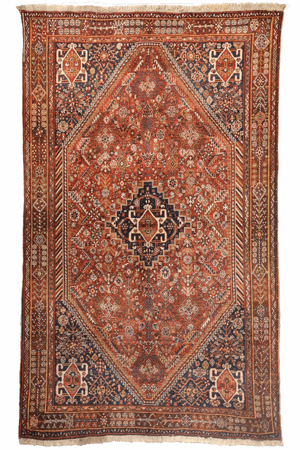Antique Qashqai rug from Iran. 250x157 cms - Image 11