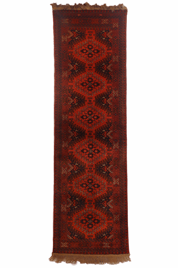 Alfombra pasillera vintage turkomana. 277x85 cms - Imagen 3