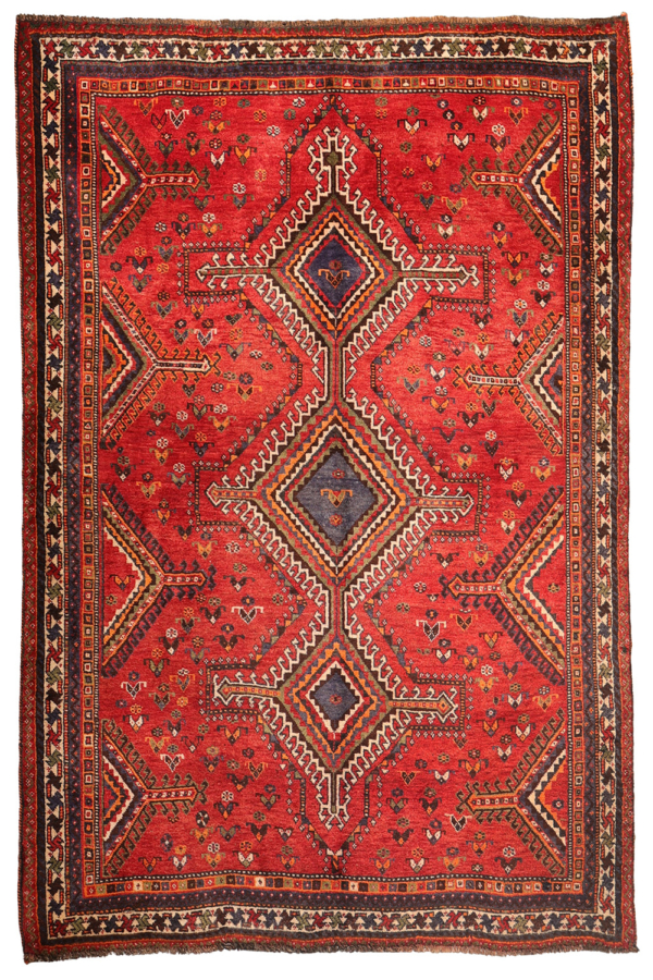 Alfombra semi antigua Lori o Luri, Irán. 238x158 cms - Imagen 2