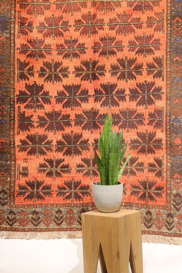 Semi-antique Baluch rug from Kohistan, Afghanistan. 247x145 cms