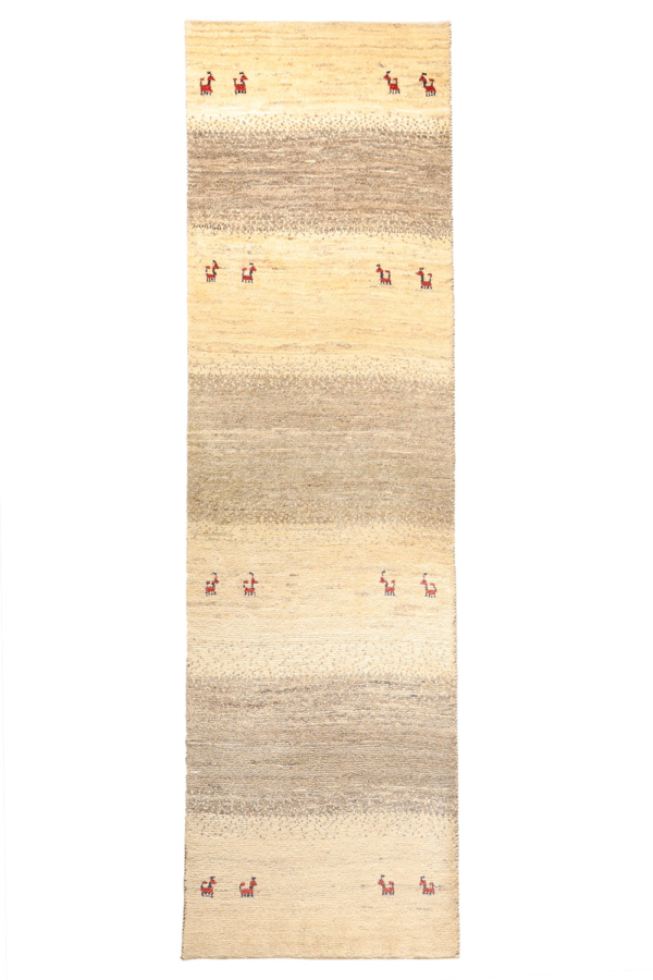 Qashqai gabbeh rug from Iran. 248x70 cms - Image 2