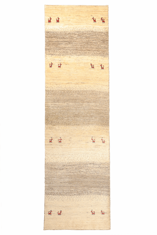 Qashqai gabbeh rug from Iran. 248x70 cms - Image 8