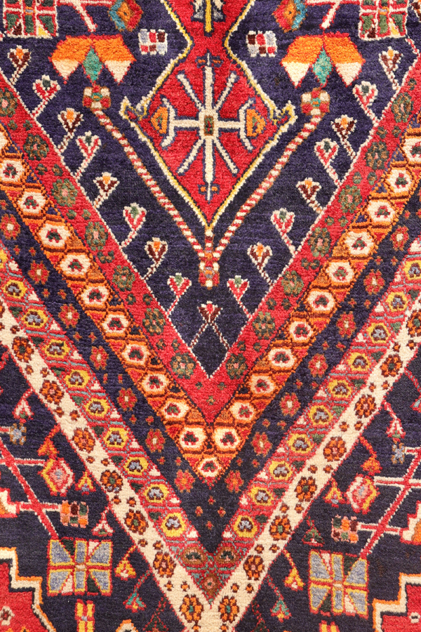 Alfombra vintage Qashqai, Irán. 268x161 cms - Imagen 6