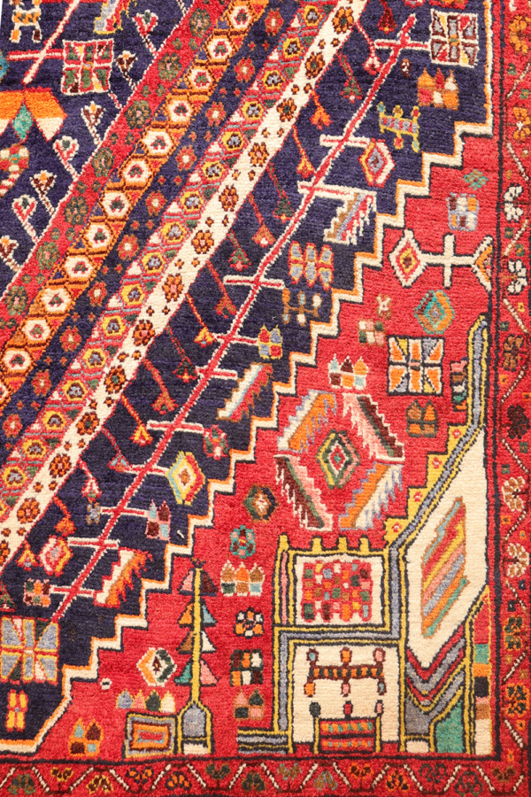 Alfombra vintage Qashqai, Irán. 268x161 cms - Imagen 7