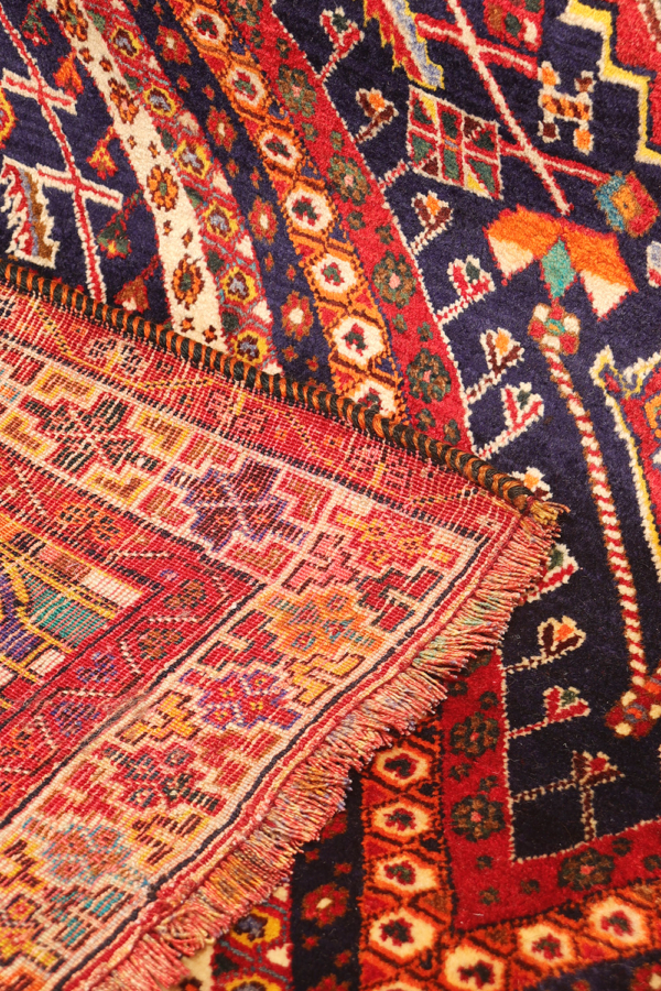 Alfombra vintage Qashqai, Irán. 268x161 cms - Imagen 10