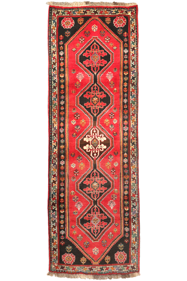 Alfombra pasillera de Shiraz, Irán. 257x87 cms - Imagen 2