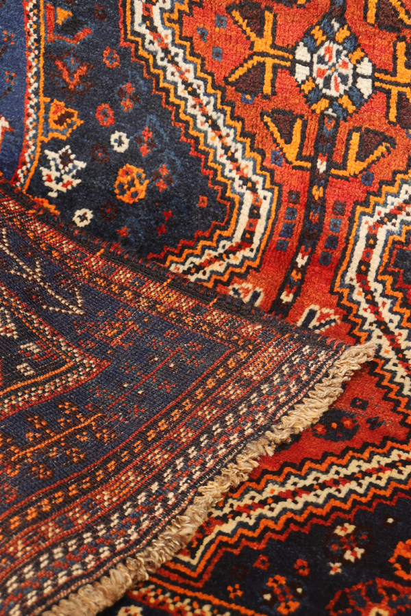 Antique Qashqai runner from Iran. 253x82 cms - Image 7