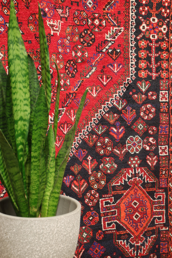 Vintage Qashqai rug from Iran. 268x173 cms
