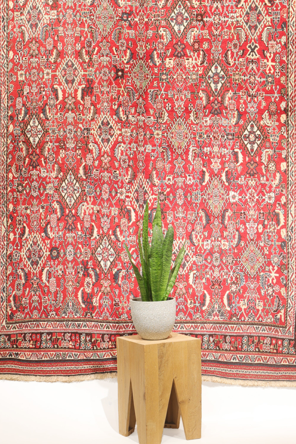 Alfombra vintage Kashkuli, Irán. 246x170 cms