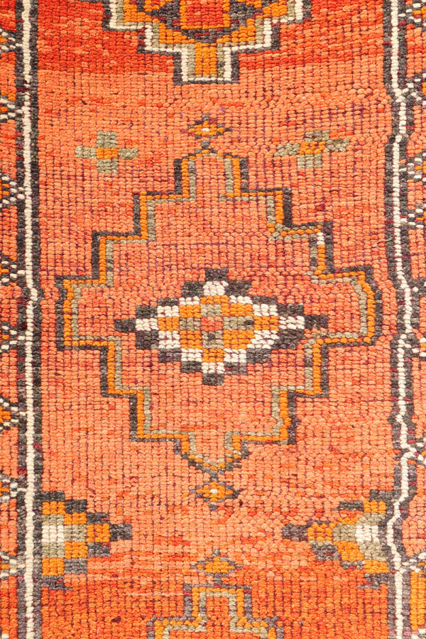 Alfombra pasillera vintage kurda Herki, Irak. 347x83 cms - Imagen 4