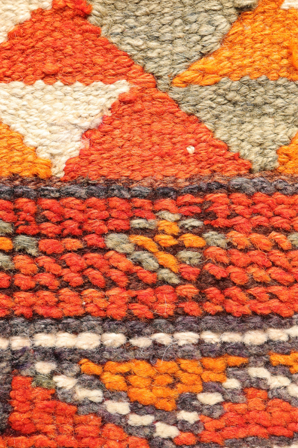 Alfombra pasillera vintage kurda Herki, Irak. 347x83 cms - Imagen 7
