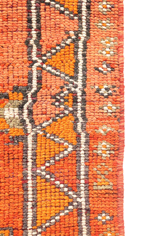 Alfombra pasillera vintage kurda Herki, Irak. 347x83 cms - Imagen 8