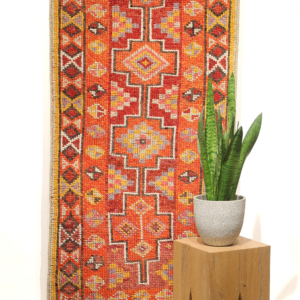 Alfombra pasillera Herkki kurda, Irak. 267x81 cms