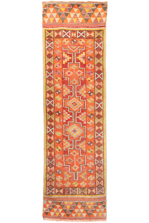 Vintage Herkki Kurdish runner, Irak. 267x81 cms - Image 2