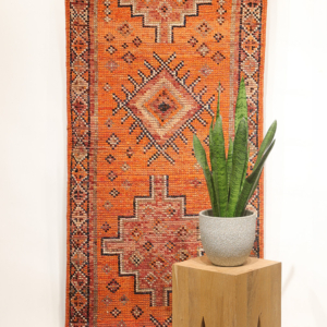Alfombra pasillera Herki vintage, Irak. 289x76 cms